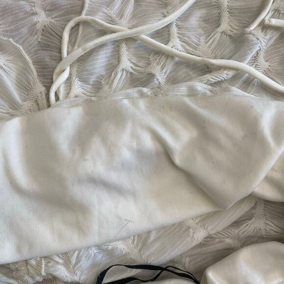 Silence and Noise NWOT‎ Remy Textured Tube Top Womens Size L White - Picture 7 of 7